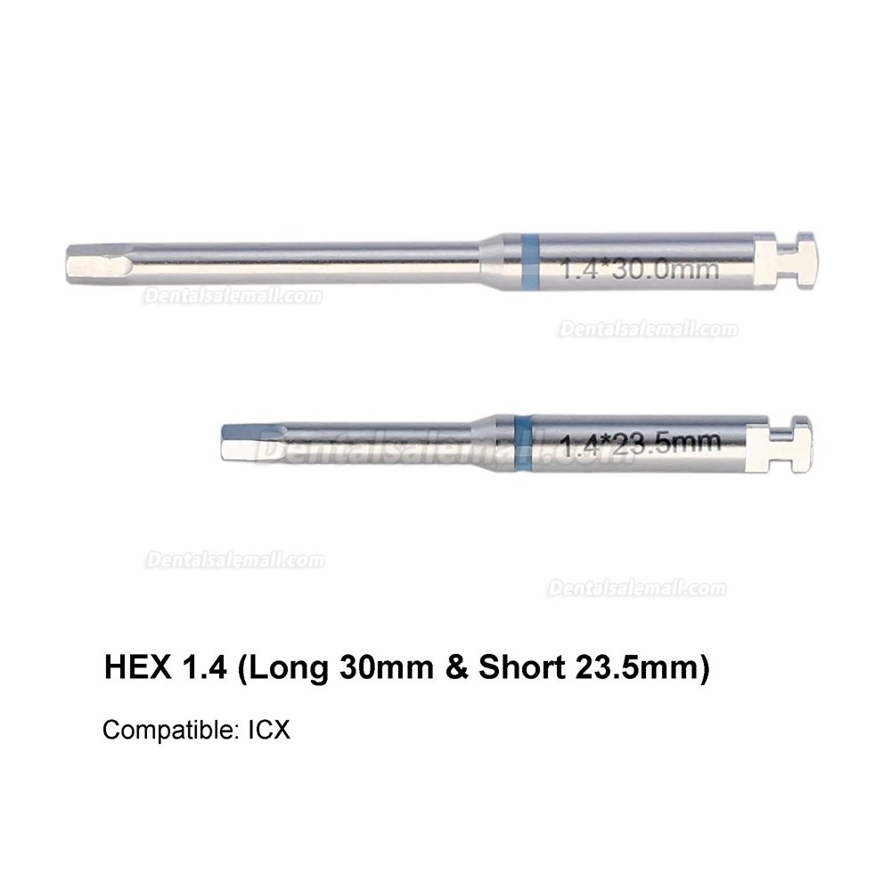 Dental Implant Screwdriver Hex Implant Abutment Latch Drivers Stainless Steel Long Short